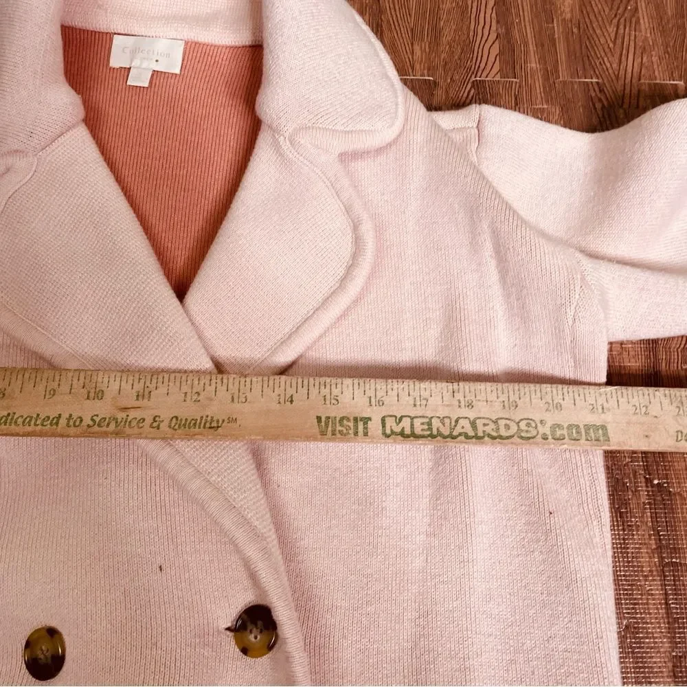J.CREW Collection Wool Blend Oversized Double Breasted Sweater Coat Small J6333 - Picture 6 of 9